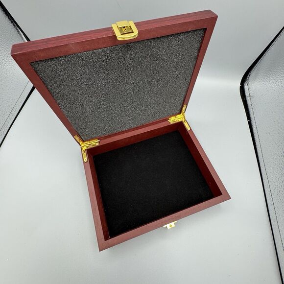 Vtg In Loving Memory Wood Keepsake Trinket Photo Memorial Box Home Accent Decor - Picture 2 of 11